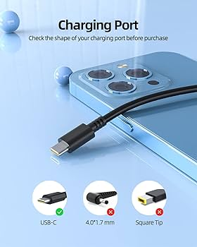 Lenovo IdeaPad Slim 5 14IAH8 (充電器付随) Amazon.com: 65W USB-C Charger for Lenovo IdeaPad Slim 5